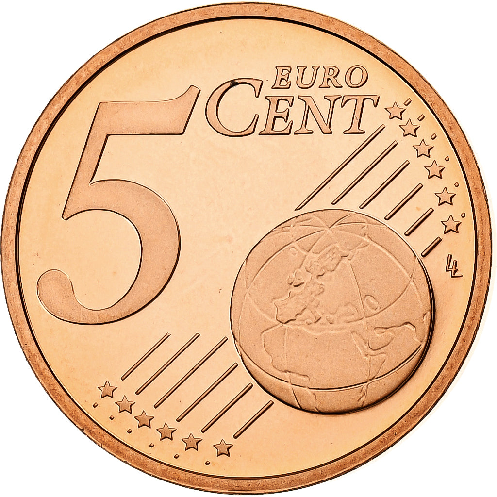 PAŃSTWO WATYKAŃSKIE, Benedict XVI, 5 Euro Cent, Proof, 2010, Rome, Miedź