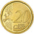 VATICAN CITY, Benedict XVI, 20 Euro Cent, Proof, 2010, Rome, Brass, MS(65-70)