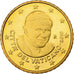 VATICAN CITY, Benedict XVI, 50 Euro Cent, Proof, 2010, Rome, Brass, MS(65-70)