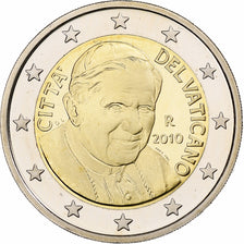 CITTÀ DEL VATICANO, Benedict XVI, 2 Euro, FS, 2010, Rome, Bi-metallico, FDC