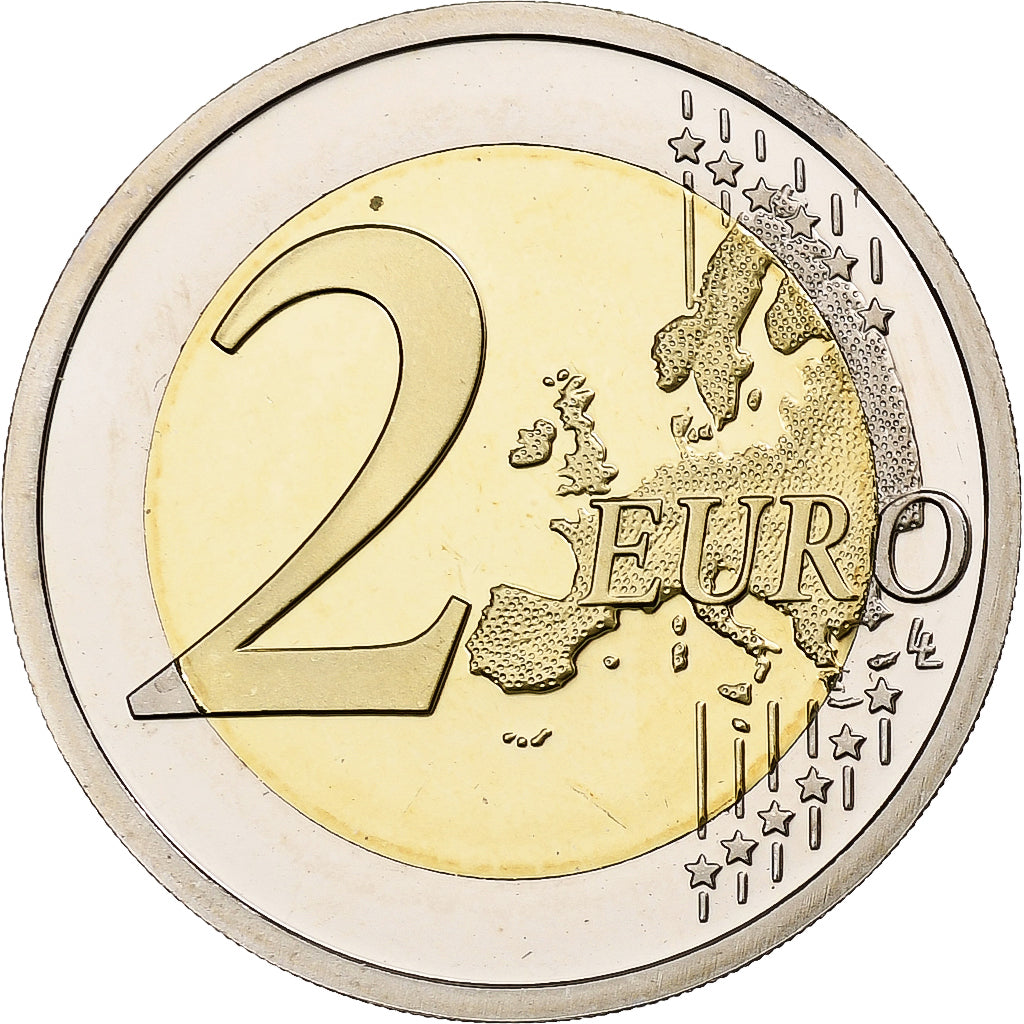 CITTÀ DEL VATICANO, Benedict XVI, 2 Euro, FS, 2010, Rome, Bi-metallico, FDC