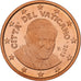 CIUDAD DEL VATICANO, Benedict XVI, 5 Euro Cent, Prueba, 2013, Rome, Cobre