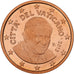 PAŃSTWO WATYKAŃSKIE, Benedict XVI, 5 Euro Cent, Proof, 2013, Rome, Miedź