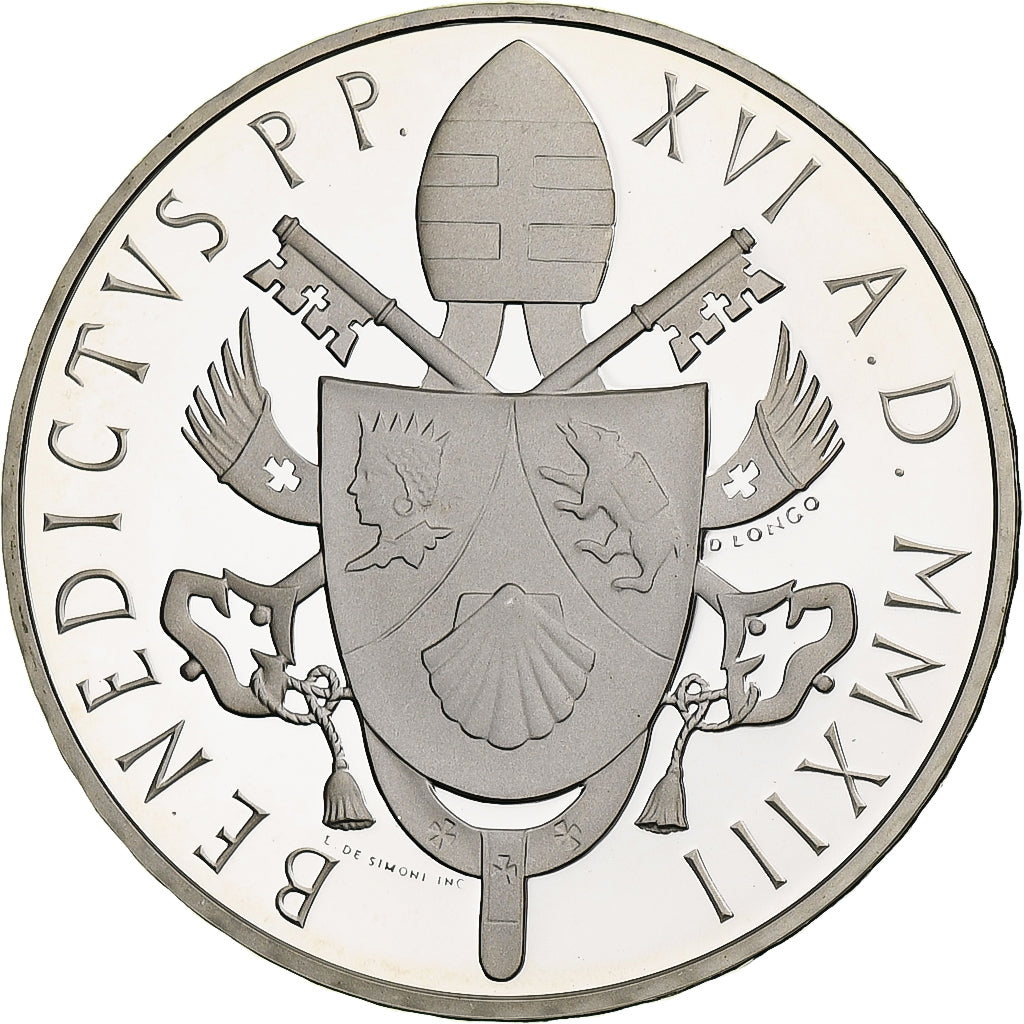 Cité du Vatican, 20 Euro Cent, Pape Benoit XVI, BE, 1813-1901, Rome, Argent