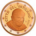 CIUDAD DEL VATICANO, Benedict XVI, Euro Cent, Prueba, 2009, Rome, Cobre chapado