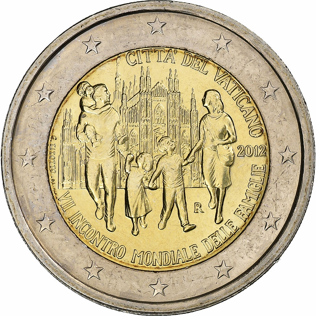 Vatikanstadt, Benedict XVI, 2 Euro, 2012, Rome, Bi-Metallic, UNZ, KM:435