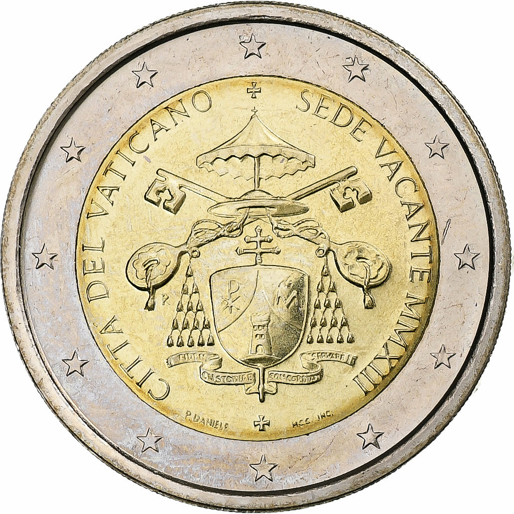 VATICAN CITY, 2 Euro, Sede Vacante, 213, Bi-Metallic, MS(63)