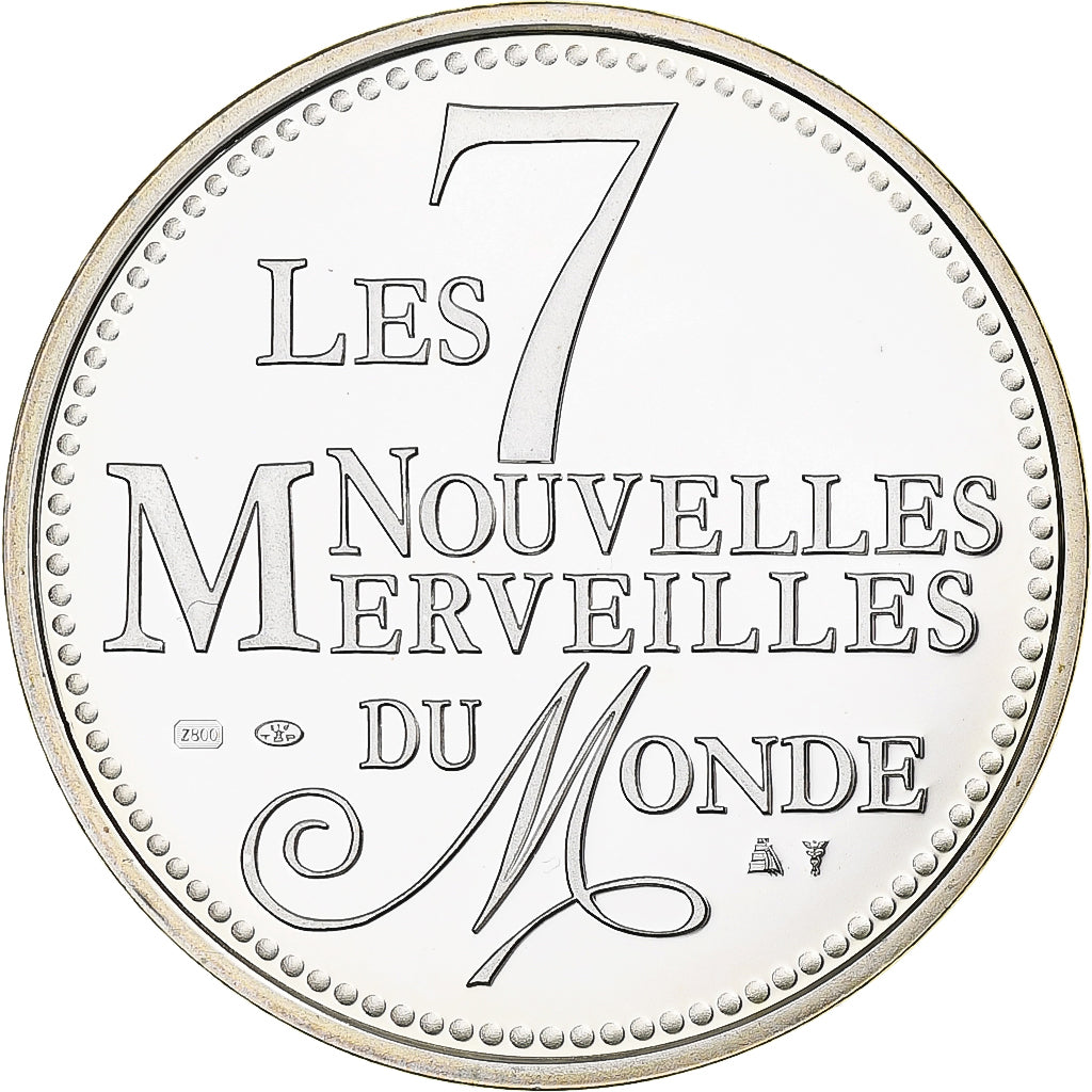 Italie, Médaille, 7 Merveilles du Monde, Colisée de Rome, Argent, BE, FDC