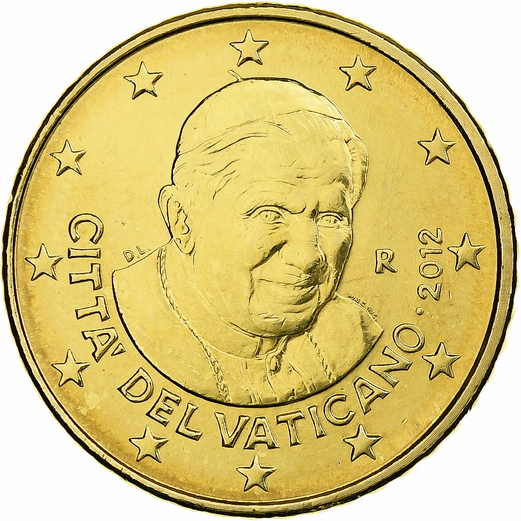 Vaticaanstad, Benedict XVI, 50 Euro Cent, 2012, Rome, Tin, FDC, KM:387