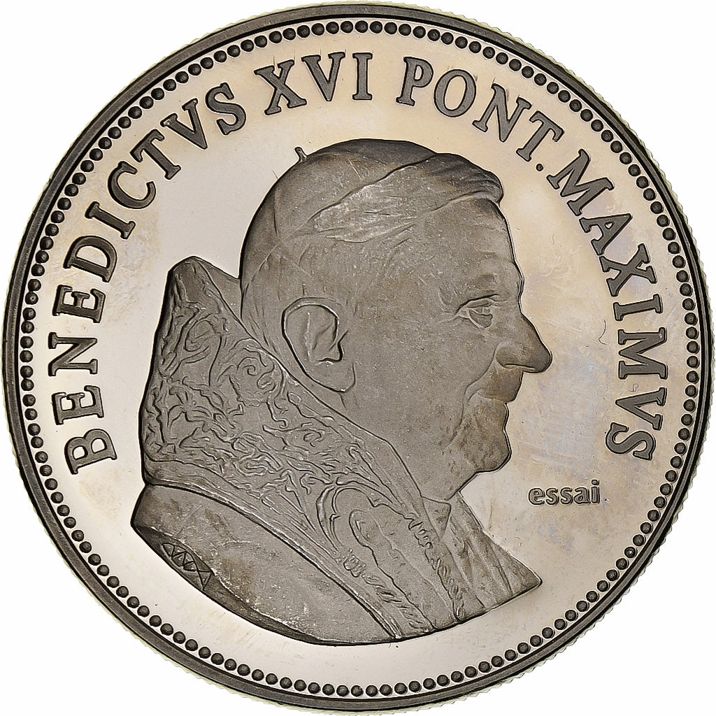 Vatikanstadt, Medaille, Le Pape Benoit XVI, 2013, Kupfer-Nickel, Proof, ESSAI