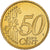 Monaco, Rainier III, 50 Euro Cent, Proof / BE, 2001, Paris, Brass, MS(65-70)