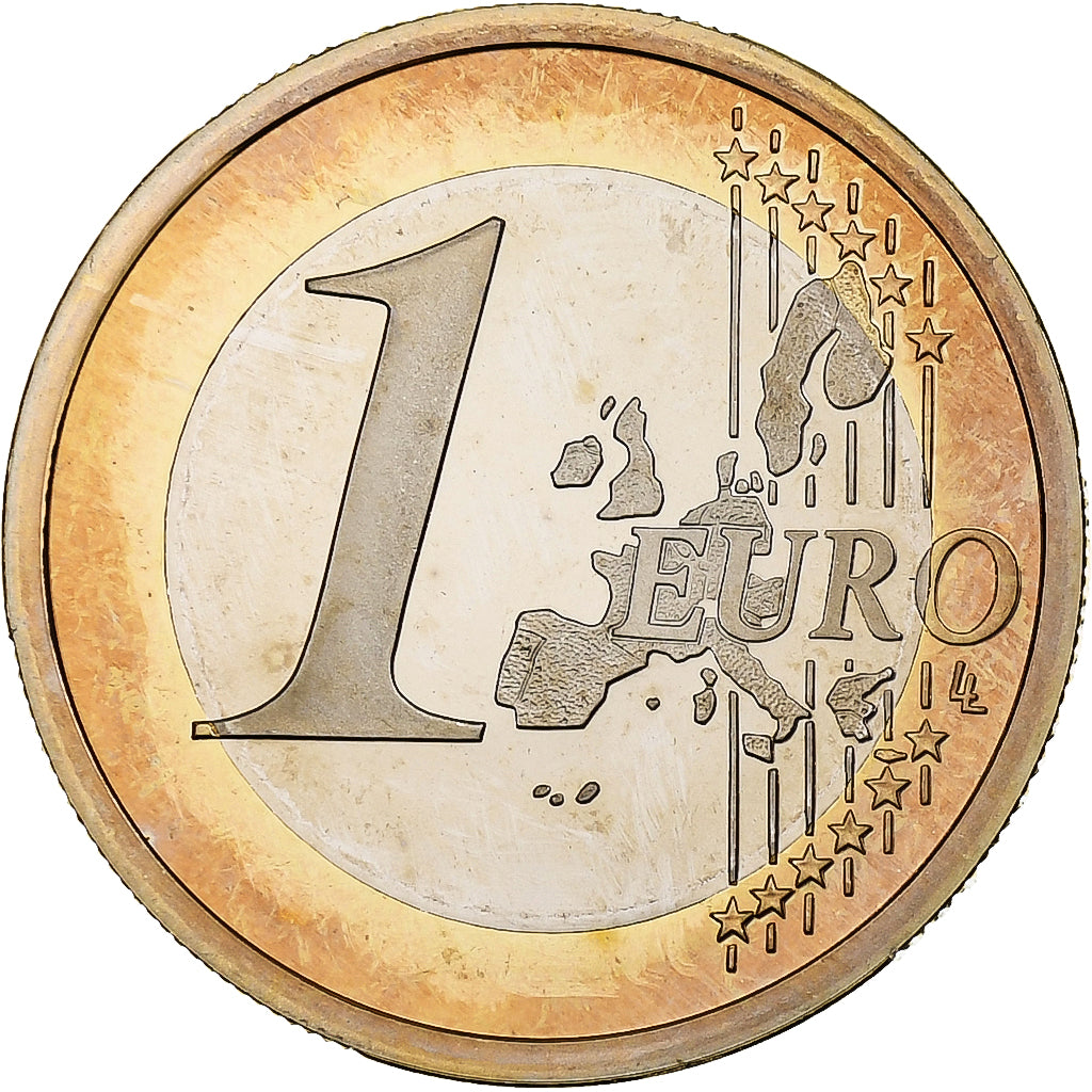 Monaco, Rainier III, Euro, Proof / BE, 2001, Paris, Bi-Metallic, MS(65-70)