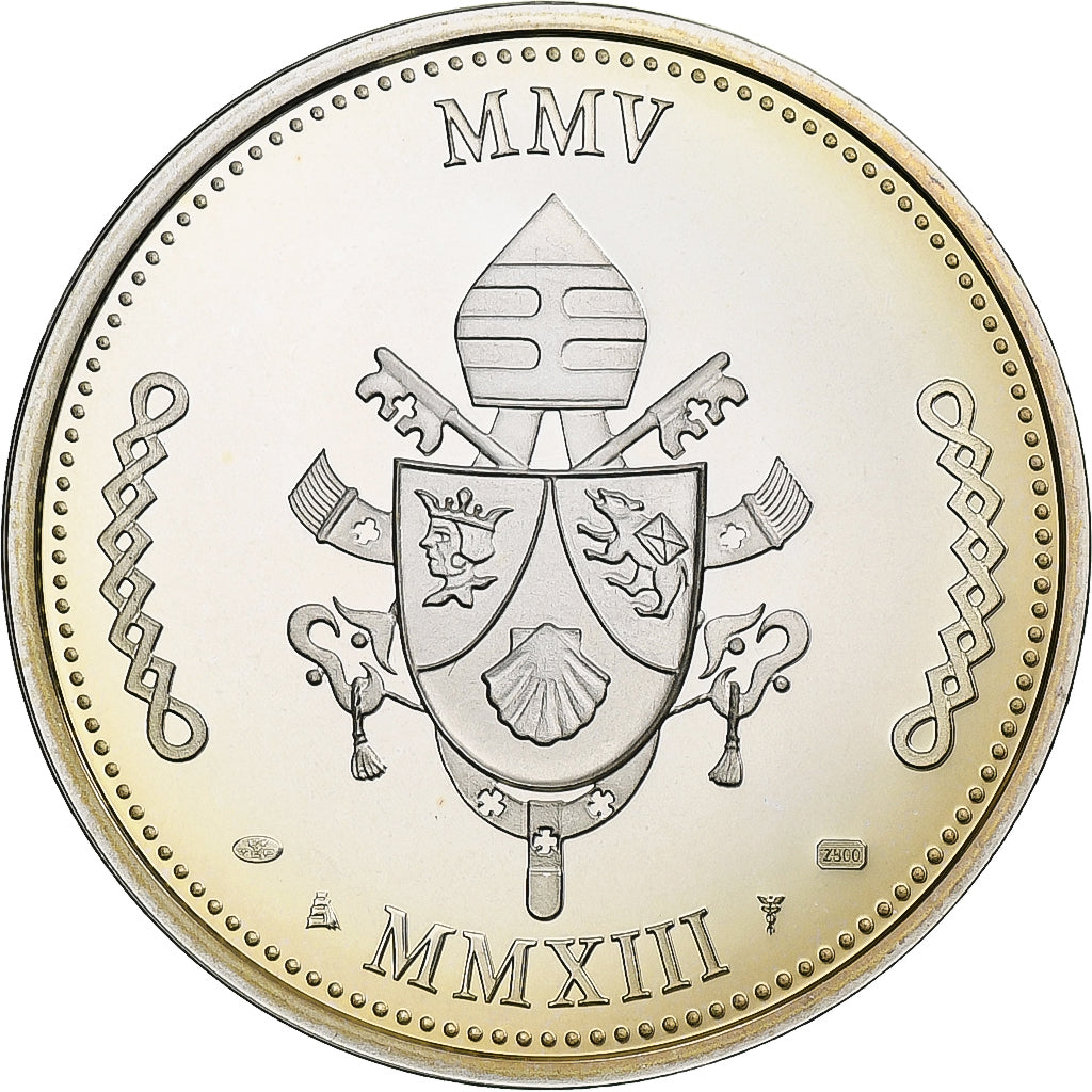 Vatikanstadt, Medaille, Le Pape Benoit XVI, 2005, Silber, PP, STGL