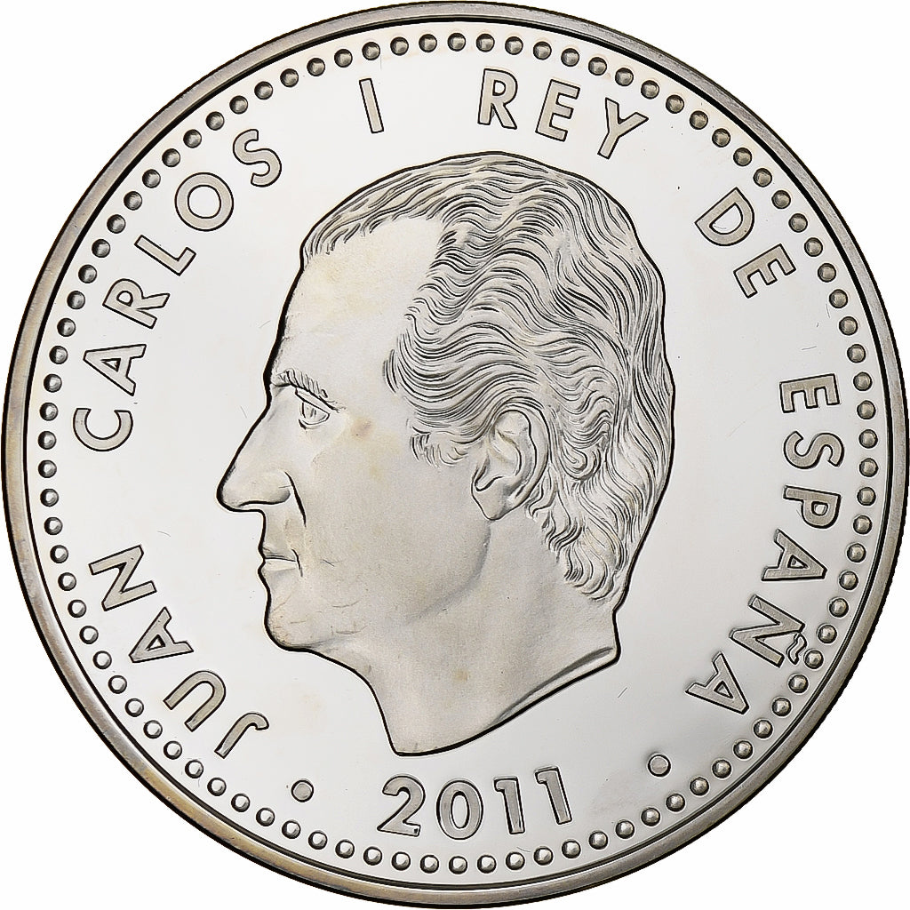 España, Juan Carlos I, 10 Euro, Francisco de Orellana, 2011, Madrid, Plata
