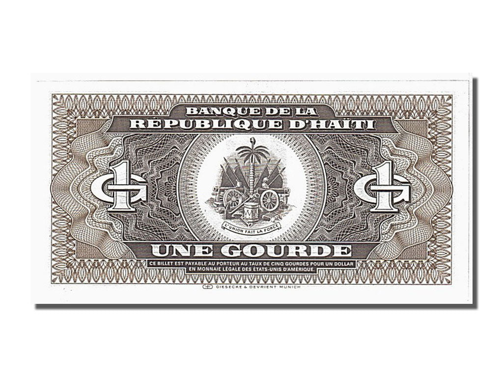 Banconote, Haiti, 1 Gourde, 1987, FDS