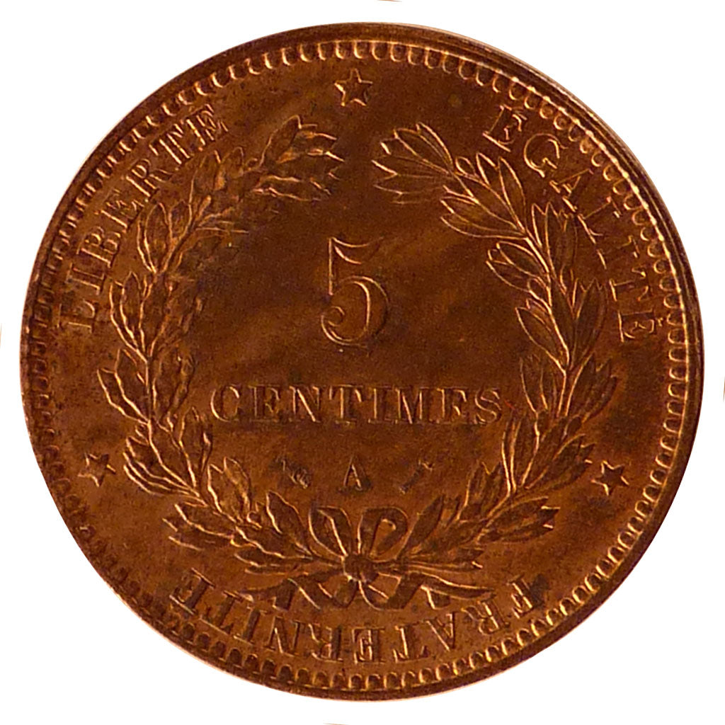 Francia, Cérès, 5 Centimes, 1894, Paris, SPL, Bronzo, KM:821.1, Gadoury:157a