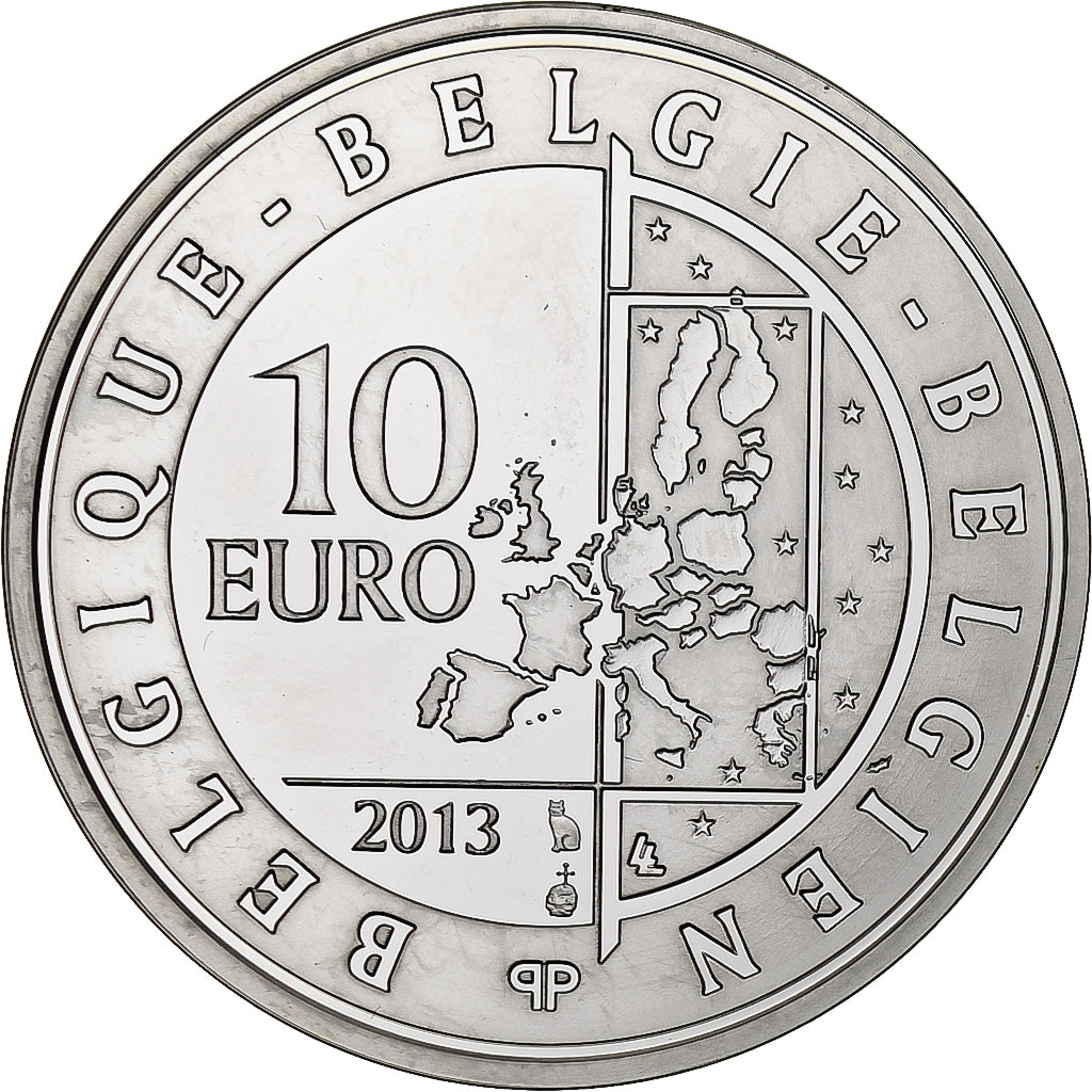 Belgien, Albert II, 10 Euro, 100éme Anniversaire, Tour Des Flandres, 2013
