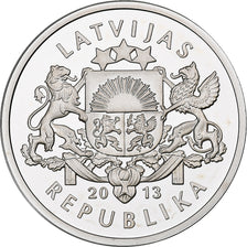 Letónia, 20 Latu, 2013, Utrecht, Proof, Prata, MS(65-70), KM:138