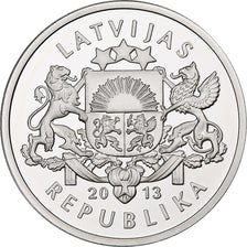 Letónia, 20 Latu, 2013, Utrecht, Proof, Prata, MS(65-70), KM:138