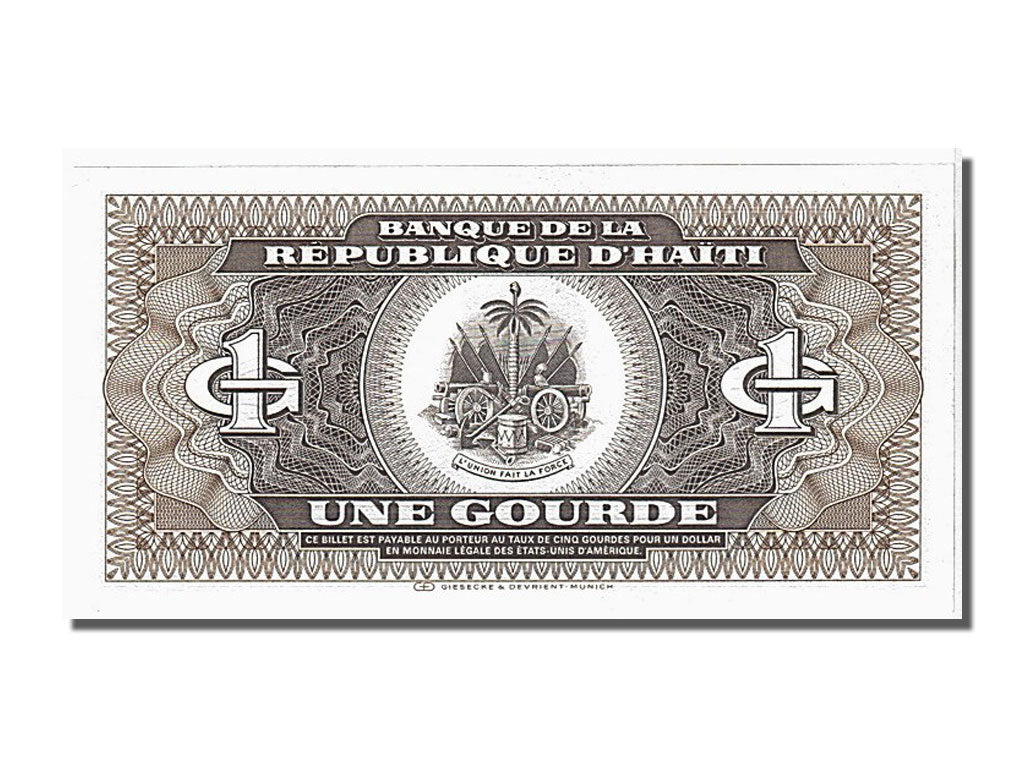 Banconote, Haiti, 1 Gourde, 1987, FDS