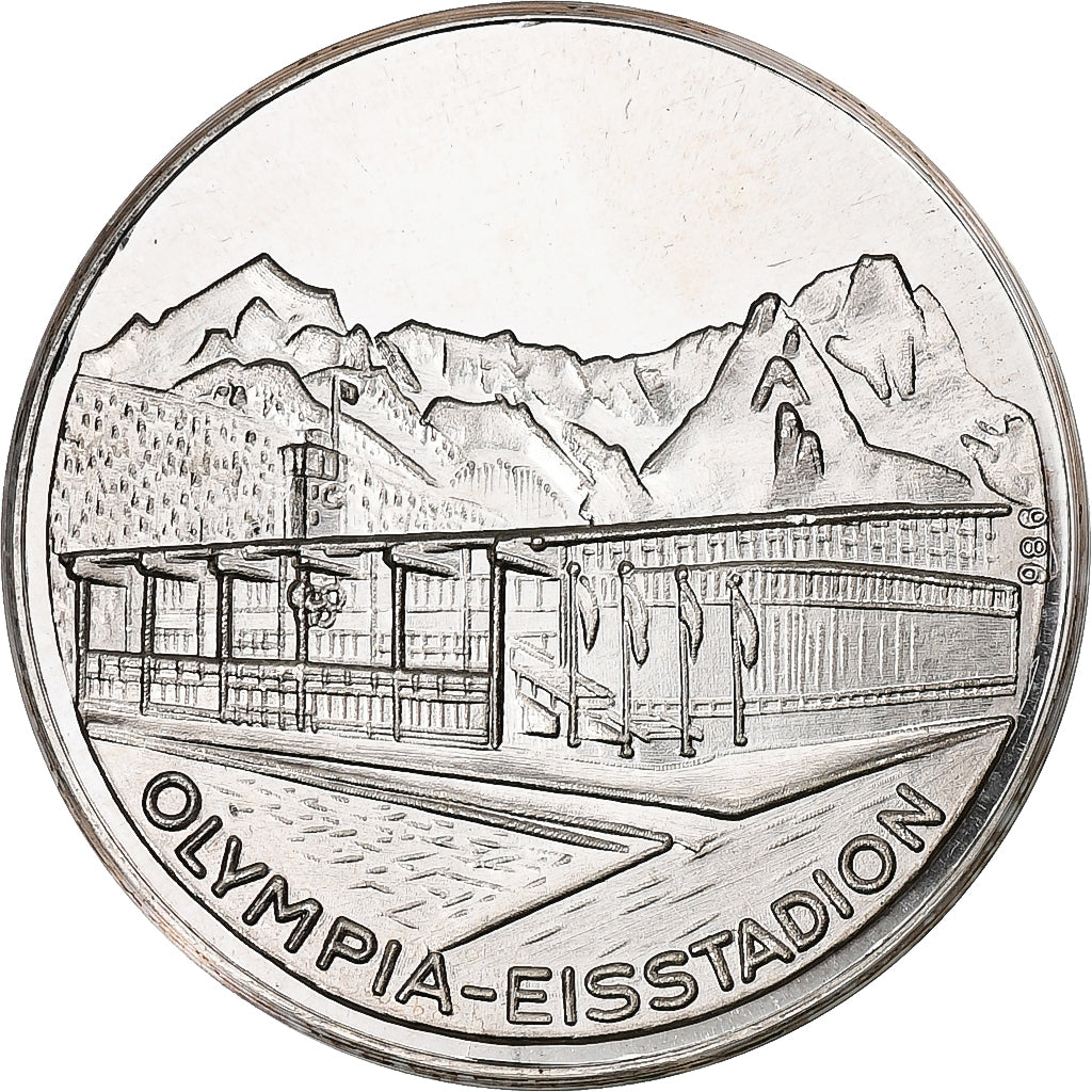 Alemanha, Token, Olympic Games, 1936, Garmisch-Partenkirchen, Prata, Proof
