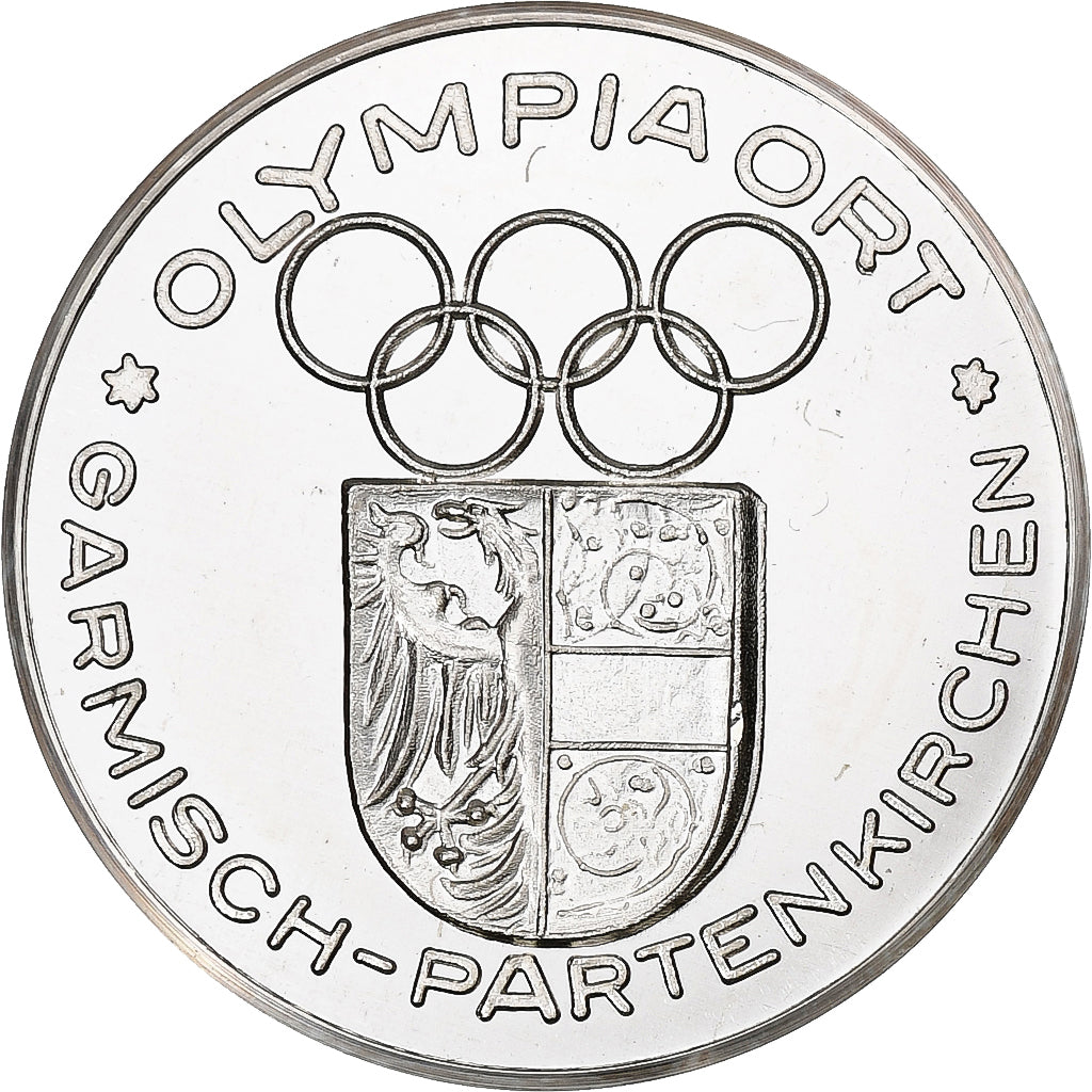 Alemanha, Token, Olympic Games, 1936, Garmisch-Partenkirchen, Prata, Proof