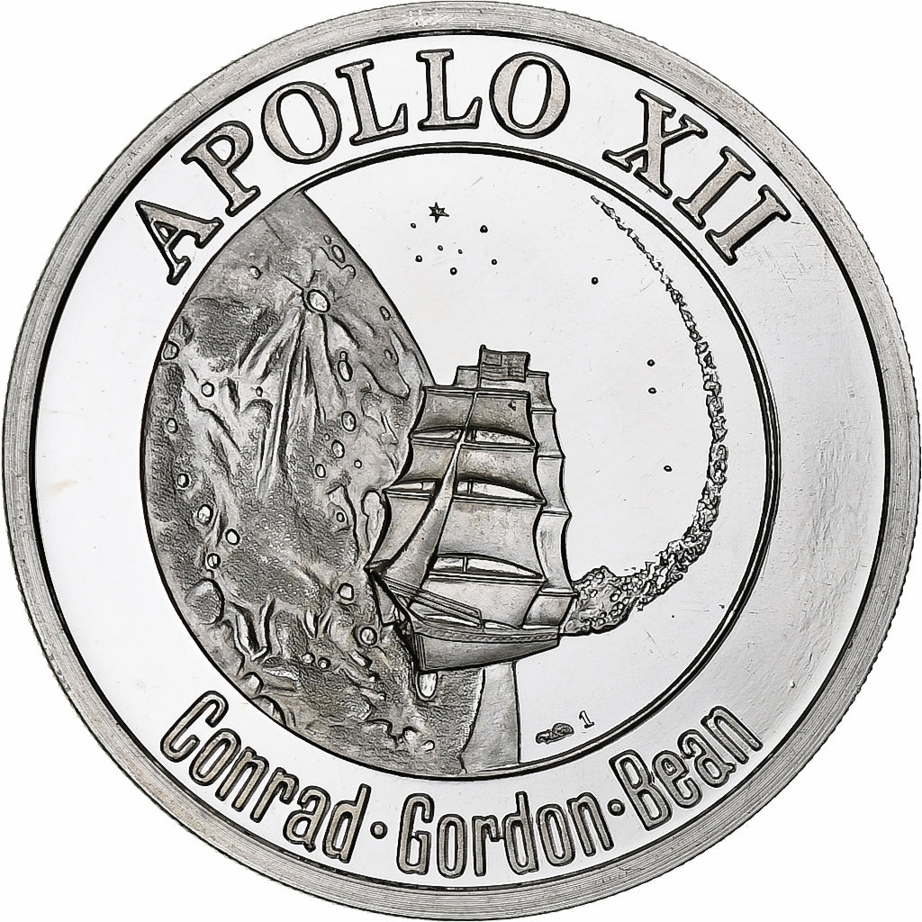 United States, Apollo XII, Conrad-Gordon-Bean- (19.11.1969), Token, Proof