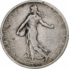 Francia, 2 Francs, Semeuse, 1902, Paris, Argento, MB, Gadoury:532, KM:845.1