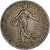 France, 2 Francs, Semeuse, 1908, Paris, Silver, VF(20-25), Gadoury:532, KM:845.1