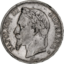 Frankreich, Napoleon III, 5 Francs, 1868, Strasbourg, Silber, S+, Gadoury:739