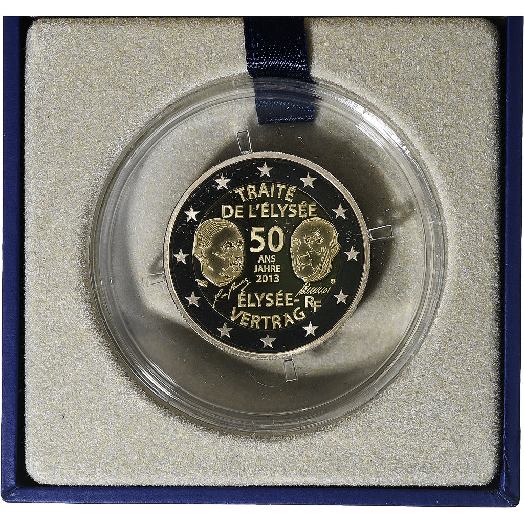 France, 2 Euro, Monnaie de Paris, 50 ans du traité de l'Élysée, Proof, 2013