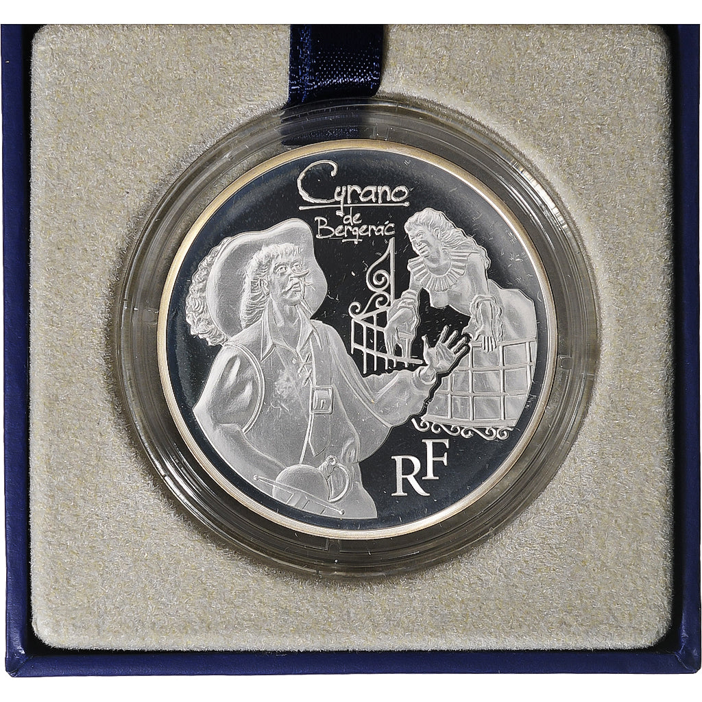 Francja, 10 Euro, Monnaie de Paris, Cyrano, Proof, 2012, Pessac, Srebro