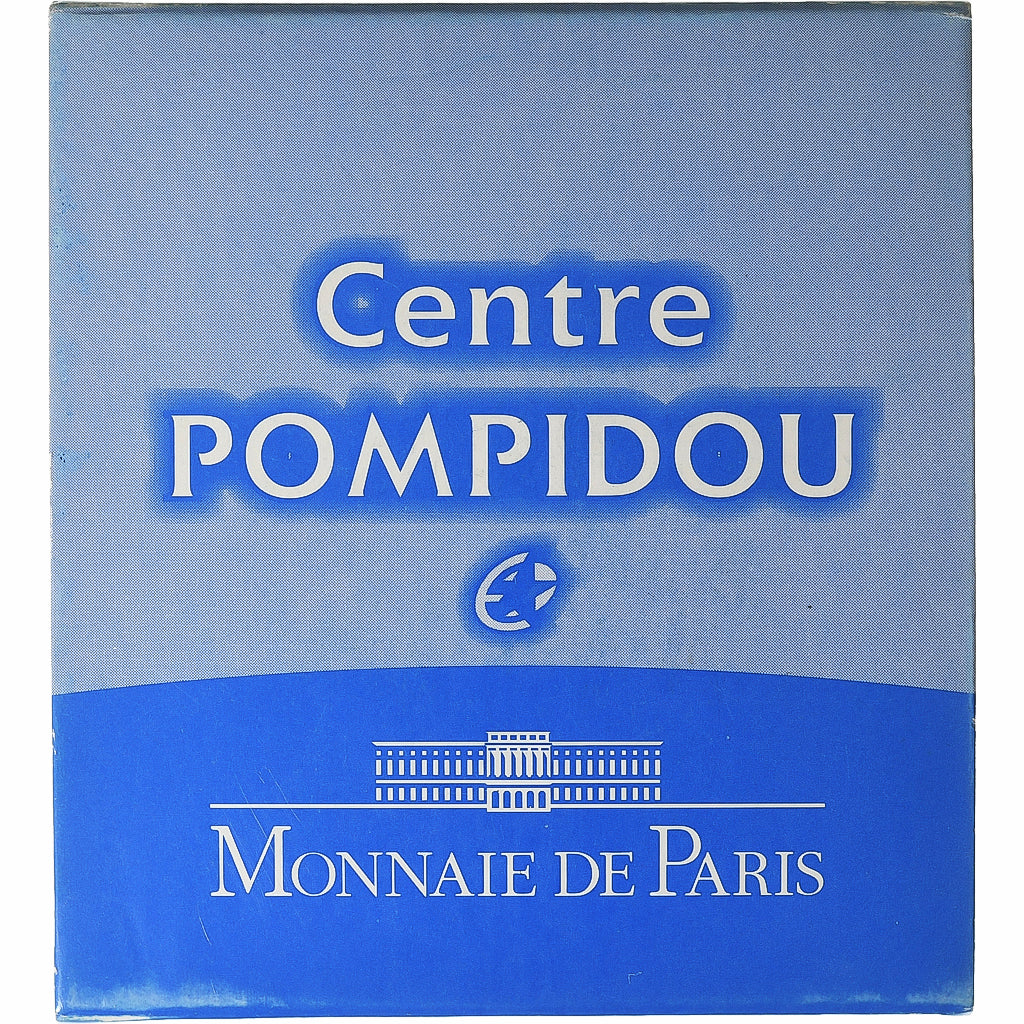 Francja, 10 Euro, Monnaie de Paris, Centre Pompidou, Proof, 2010, Paris, Srebro