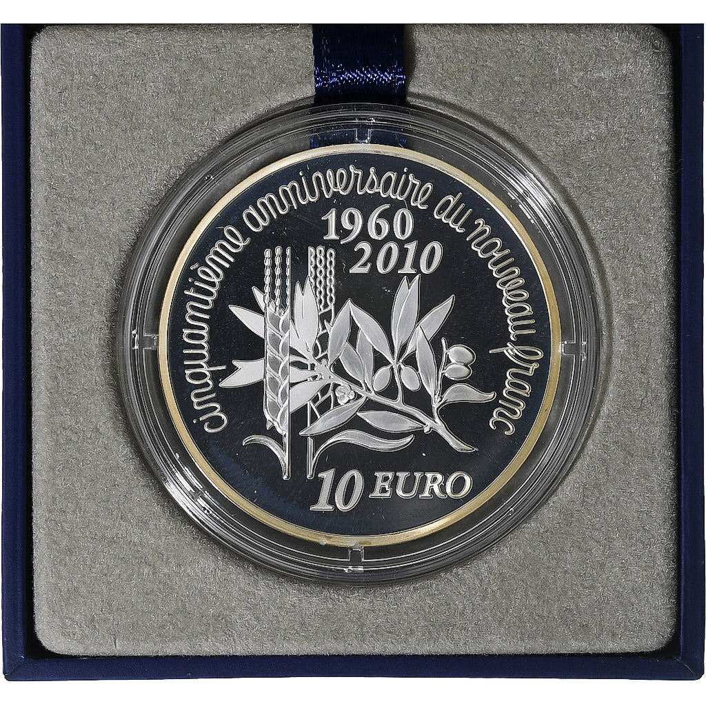Francja, 10 Euro, Monnaie de Paris, Semeuse, Proof, 2010, Paris, Srebro