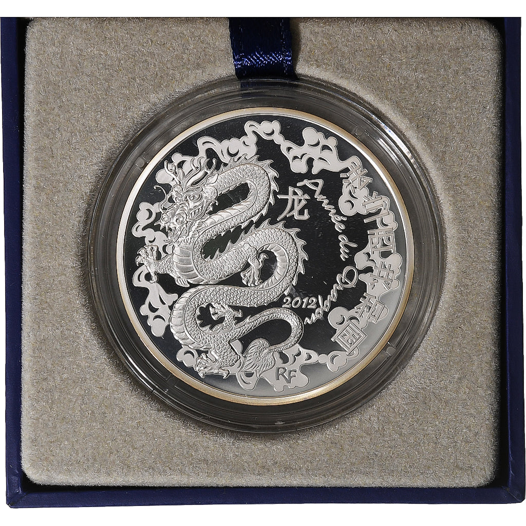 France, 10 Euro, Monnaie de Paris, Année du Dragon, Proof, 2012, Paris, Silver