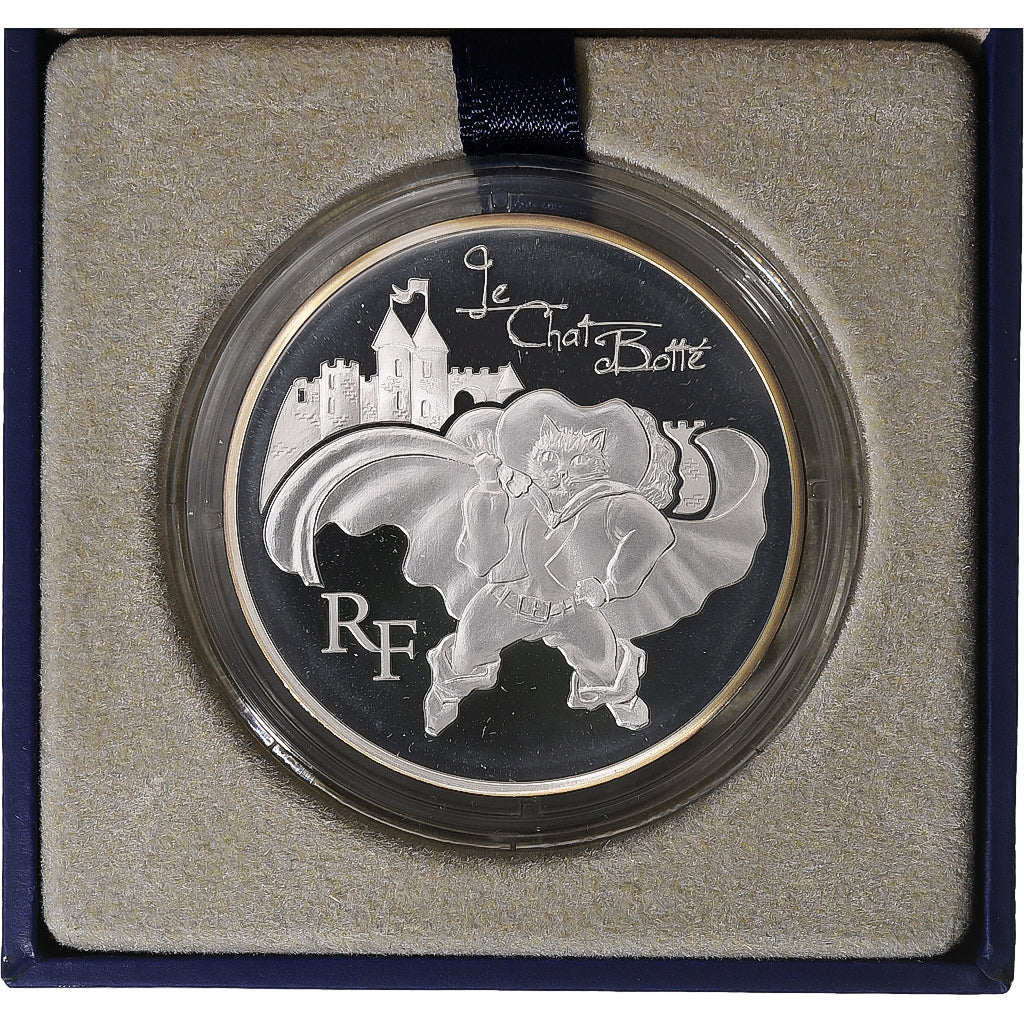 France, 10 Euro, Monnaie de Paris, Le Chat Botté, BE, 2012, Paris, Argent, FDC