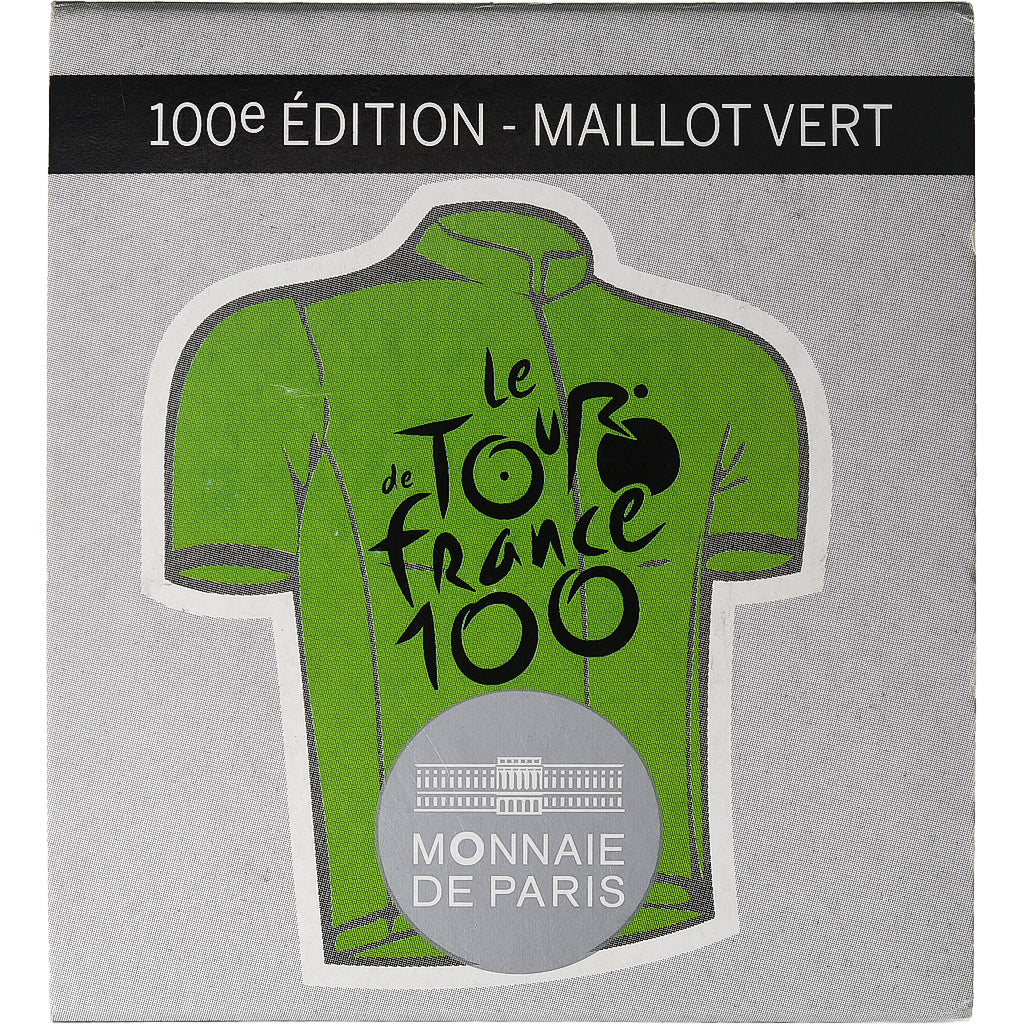 Frankreich, 10 Euro, Monnaie de Paris, Tour de France Maillot Vert, PP, 2013