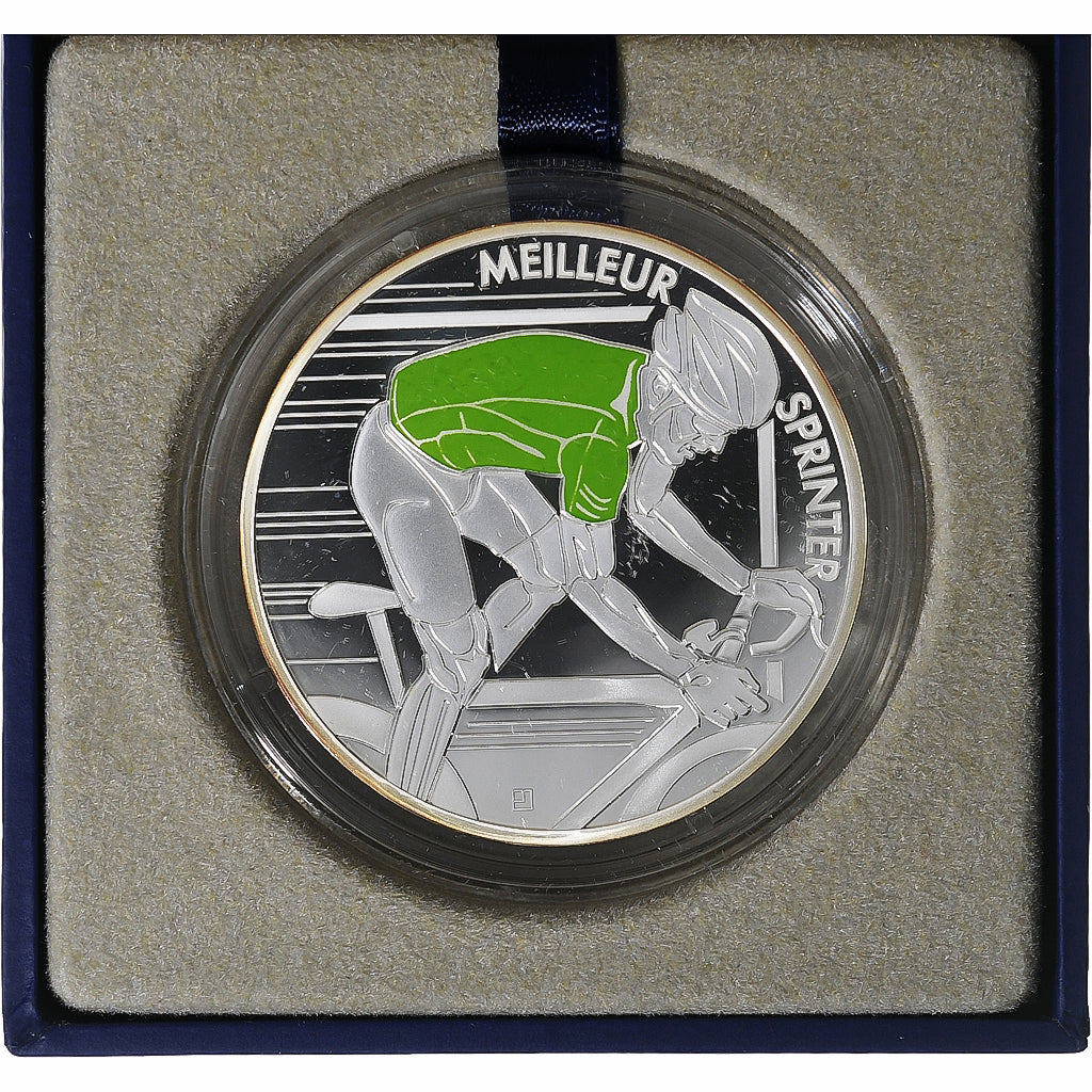 Frankreich, 10 Euro, Monnaie de Paris, Tour de France Maillot Vert, PP, 2013