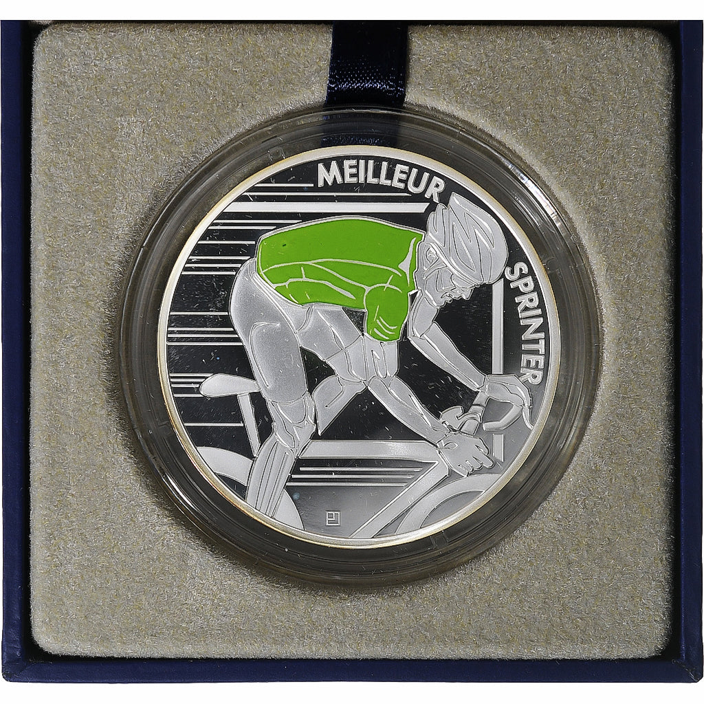 France, 10 Euro, Monnaie de Paris, Tour de France Maillot Vert, Proof, 2013