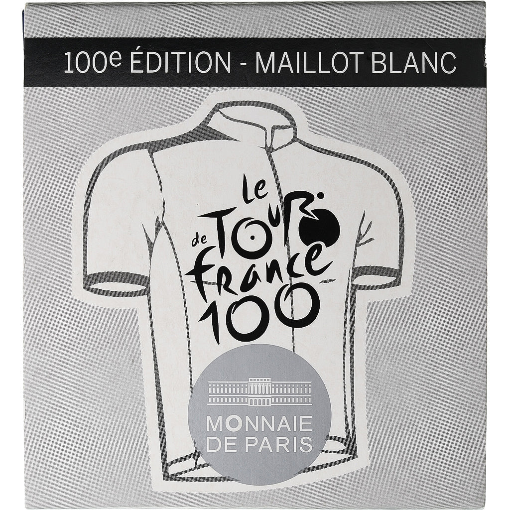Francia, 10 Euro, Monnaie de Paris, Tour de France Maillot Blanc, FS, 2013
