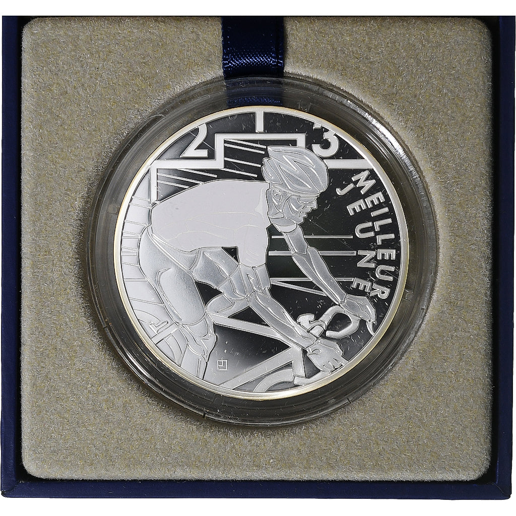 Francia, 10 Euro, Monnaie de Paris, Tour de France Maillot Blanc, FS, 2013