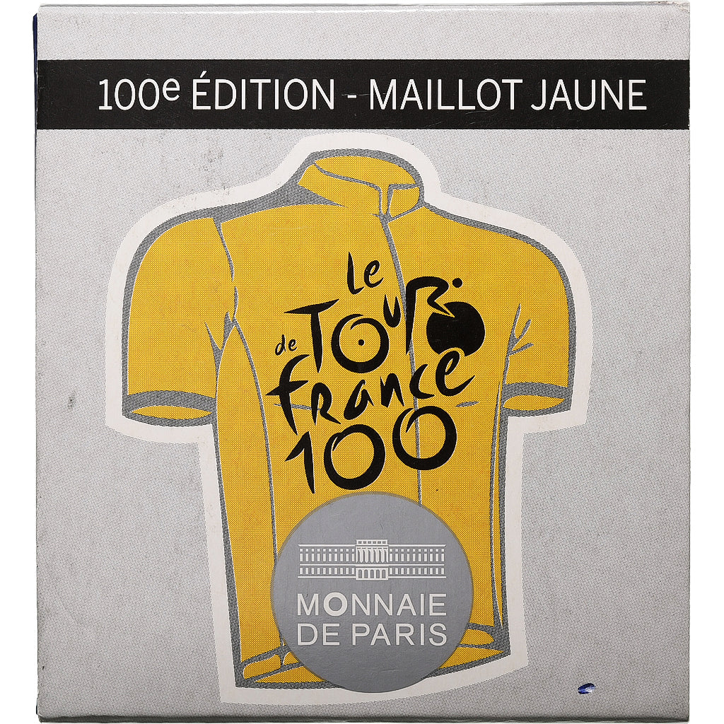 Frankrijk, 10 Euro, Parijse munten, Tour de France Maillot Jaune, Proof, 2013