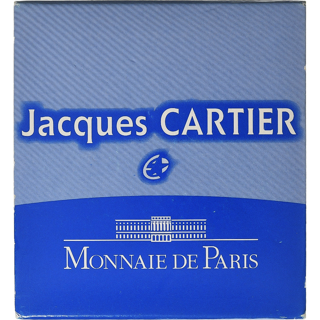 Francja, 10 Euro, Jacques Cartier, Proof, 2011, Paris, Srebro, MS(65-70)