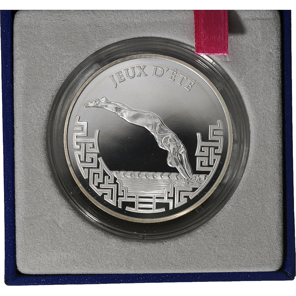 France, 1-1/2 Euro, Monnaie de Paris, Jeux d'Eté Natation, BE, 2008, Paris