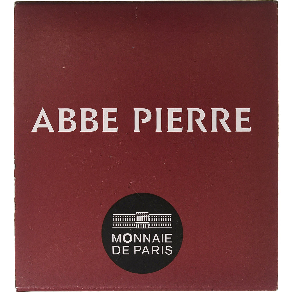 France, 10 Euro, Monnaie de Paris, abbé Pierre, 2012, Paris, Argent, FDC