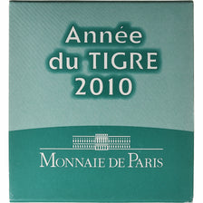 Francia, 5 Euro, Monnaie de Paris, Année du Tigre, BU, 2010, Paris, Plata, FDC