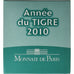 Francia, 5 Euro, Monnaie de Paris, Année du Tigre, BU, 2010, Paris, Plata, FDC