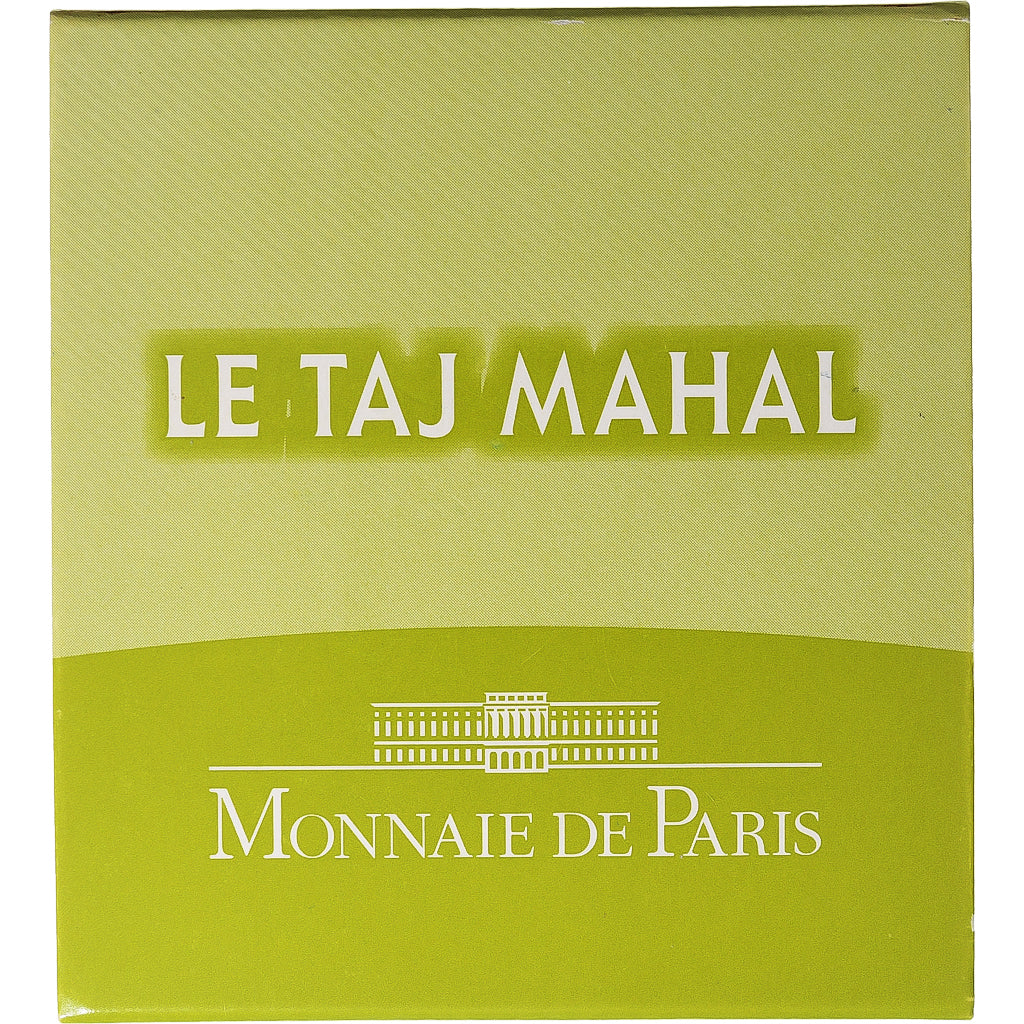 França, 10 Euro, Monnaie de Paris, Le Taj Mahal, Proof, 2010, Paris, Prata