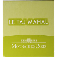 França, 10 Euro, Monnaie de Paris, Le Taj Mahal, Proof, 2010, Paris, Prata