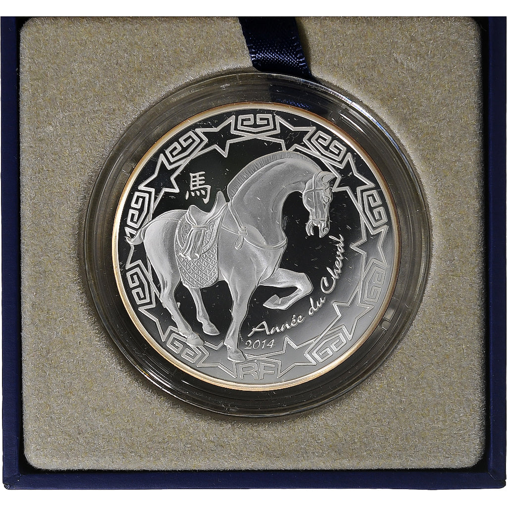 France, 10 Euro, Monnaie de Paris, Année du Cheval, Proof, 2014, Paris, Silver